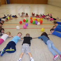 Faschingsgaudi - Turnen mit Luftballons